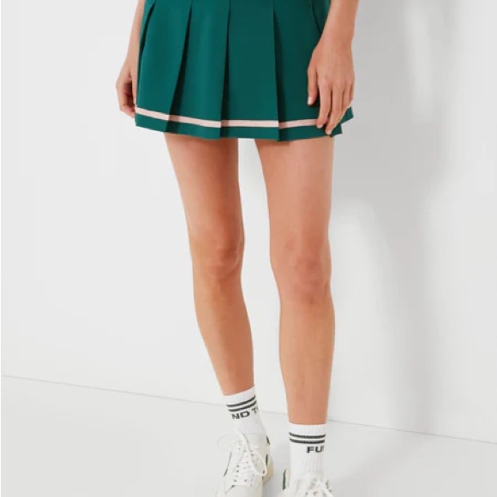 Varley Clarendon Pleated Tennis Skirt Green Large
